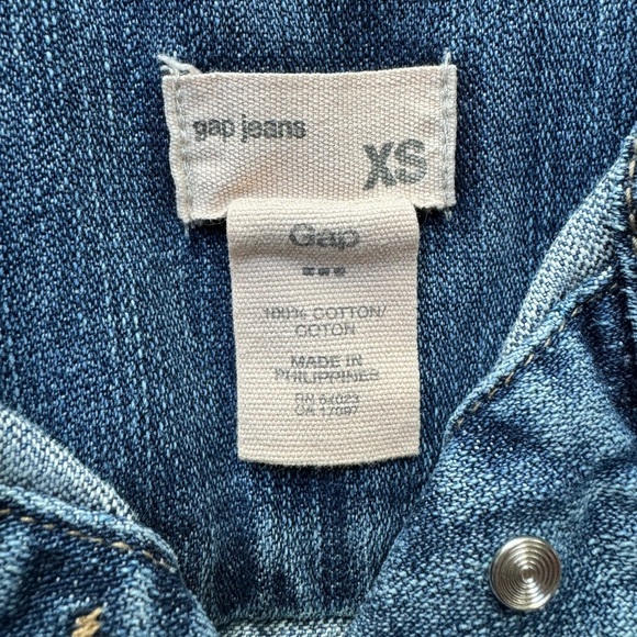 GAP Jeans 100% Cotton Classic Denim Blue Jean Jacket - XS - Picture 7 of 10